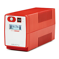 Onduleur Salicru SPS 500 SOHO+ IEC (500VA/300Watts) - Line-Interactive 4 prises IEC(C13) USB Protection surcharge