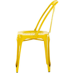 Avis 3S. x Home Chaise Industrielle Jaune Métal KIRK