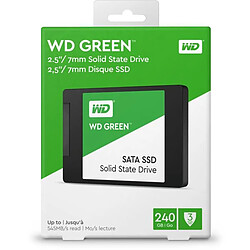 Western Digital Disque SSD WD Green  240GB SSD Externe - WDS240G3G0A - 545 Mo/s