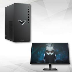 HP Victus 15L - TG02-0369nf - Noir + 24" - IPS - OMEN PC Fixe Gamer - NVIDIA® GeForce RTX™ 3060 - Intel® Core™ i7 12700F - RAM 16 Go - SSD 512 Go - FreeDOS + Ecran PC Gamer - 1920x1080 - Dalle IPS - 1 ms - 165 Hz - HDMI/DisplayPort