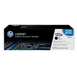 Toner HP 125A - CB540AD noir Pack de 2 Toner HP 125A - CB540AD noir Pack de 2