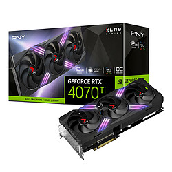 PNY GeForce RTX™ 4070 Ti XLR8 Gaming VERTO OC Edition DLSS 3 - 12GB  DLSS 3  - 12 Go GDDR6X - HDMI/3x Display Port - PCI Express 4.0 16x