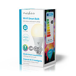 NEDIS Ampoule LED Intelligente Wi-Fi - Pleine Couleur et Blanc Chaud - B22 pas cher