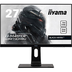 iiyama 27" LED GB2730HSU-B1 Ecran PC Gamer - 1920x1080 - Dalle TN - 1 ms - 75 Hz - AMD Freesync - HDMI/VGA/DisplayPort