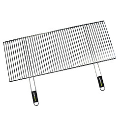 cook'in garden Grille acier recoupable - 2 poignées - L.100xP.40 cm