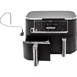 Ninja Friteuse sans huile avec sonde - Foodi MAX DualZone AF451EU avec fonction Smart Cook -  Noir pas cher