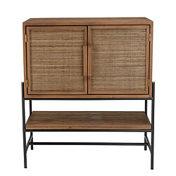 Avis MACABANE Buffet 2 portes en bois de teck recyclé 