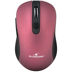 Bluestork M-WL-OFF60-PURPLE - Souris 6 boutons Souris Sans fil - 2,4 Ghz - 6 boutons - Prune métallique