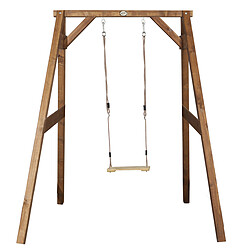 Axi Portique Balançoire en Bois Simple Marron Portique Single Swing