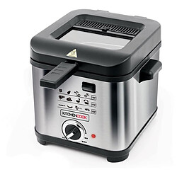 Avis KITCHENCOOK - FR1010_SIL - Friteuse - 900W - 1,5L - Gris