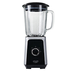 Blender 1,5 litre, 2 vitesses, pales en acier inoxydable 1000W Adler AD4076