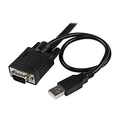 StarTech.com Switch KVM USB VGA à 2 ports - Commutateur KVM alimente par USB avec Câbles et commutateur à distance pas cher