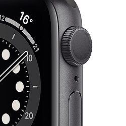 Apple Watch Series 6 - GPS - 40 - Alu Gris Sidéral / Bracelet Sport Noir - Regular · Reconditionné pas cher