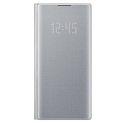 Samsung LED View Cover Galaxy Note10 - Gris LED View Cover Galaxy Note10 - Matériau tissé - Affichage LED des notifications - Personnalisation de l'appelant