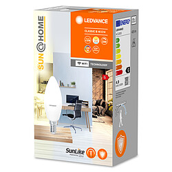 Ledvance Ampoule connectée Smart+ SUN@HOME Flamme dépolie - 40W - E14 - Variation de blancs