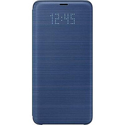 Samsung LED View cover Galaxy S9 Plus - Bleu Etui Galaxy S9 Plus - Notifications à travers l'étui - Icônes personnalisées