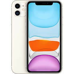 Apple iPhone 11 - 256 Go - MWM82ZD/A - Blanc · Reconditionné iPhone 11 - 6,1'' Liquid Retina HD - 4G+ - 256 Go - iOS 13 - Puce A13 - Mode Nuit - Ultra grand angle