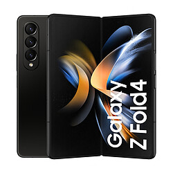 Samsung Galaxy Z Fold4 - 12/256 Go - 5G - Noir - Smartphone pliable Smartphone 7,6" - AMOLED - HDR10+ - Snapdragon 8+ Gen 1 - 12Go RAM - Batterie 4400 mAh - Charge rapide 25W - Compatible QI - Triple Capteur - Optique principal 50MP - Ultra grand angle - Android 12