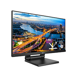 Philips 21.5' LED Tactile - 222B1TC - 1920 x 1080 pixels - 4 ms (gris à gris) - Format 16/9 - Dalle IPS - 75 Hz - HDMI/VGA/DisplayPort - Hub USB - Pied réglable - Noir PHILIPS 21.5' LED Tactile