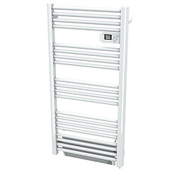 Radiateur sèche-serviette 750W + soufflerie 1000W (1750W) - Tubes ronds - Cayenne