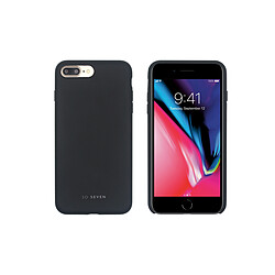 So Seven Coque Smoothie Silicone iPhone 7+/8+  - Noire Finition douce - Protection contre les chocs et les rayures