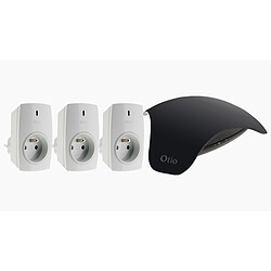 Otio Lot de 3 prises connectées avec passerelle WIFI