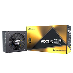 Seasonic Focus GX850 - 850W - 80 Plus Gold Alimentation PC modulaire - Semi-passive - 850W