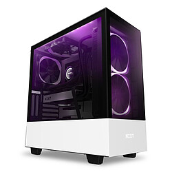 NZXT H510 Blanc RGB Elite Ce boîtier PC Moyen Tour a été conçu pour répartir et abriter efficacement des composants informatiques : carte mère, processeur, disque dur.