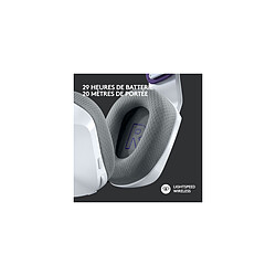 Avis Casque Gaming - Sans fil - LOGITECH G - G733 LIGHTSPEED - Blanc