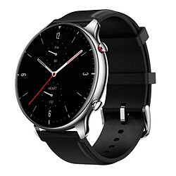 Montre Connectée Amazfit GTR-2-CLASSIC - Bracelet Silicone Noir Montre connectée Tout-terrain - Très résistant - Bluetooth 5.0  - 10ATM Endurance  - Écran AMOLED Corning Gorilla Glass - Moniteur de fréquence cardiaque PPG - Détection de la pression artérielle SPo2 - Jusqu'à 18 jours d'autonomie