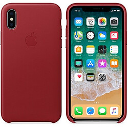 Avis Apple iPhone X Leather Case - (PRODUCT)RED