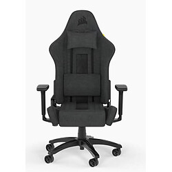 Corsair TC100 RELAXED Fabric (tissu) - Noir/Gris Inclinable Siège Gamer inclinable 160° - rembourrage Tissu doux - résistant à 120 kg max