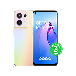 OPPO Reno8 - 5G - 8/256 Go - Or Chatoyant