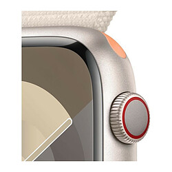 Avis Apple Watch Series 9 GPS + Cellular 45 mm, boîtier en aluminium Stellaire avec boucle Sport Stellaire