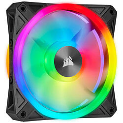 Corsair Ventilateur PWM 140mm iCUE QL140 RGB Ventilateur 140 mm - Rétroéclairage RGB - Vitesse de rotation entre 550 à 1250 tours/min - Niveau sonore 26dB.