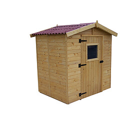 Abri panneau bois massif avec plancher épaisseur 16 mm - Surf. 3,37 m²