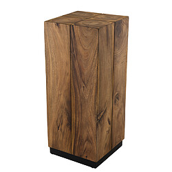 MACABANE Table d'appoint carrée haute 38x38cm bois Suar Surate 