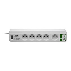 APC Prise parafoudre 5 prises + Protection 2 ports USB  PM5U-FR