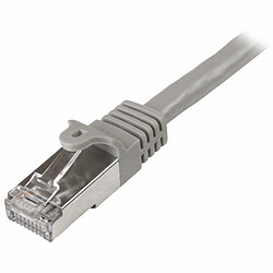 StarTech.com Câble réseau Cat6 blindé SFTP sans crochet de 2 m - Cordon Ethernet RJ45 anti-accroc - M/M - Gris