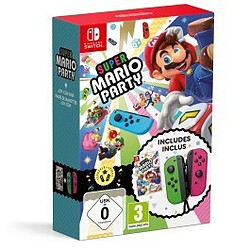 Nintendo Super Mario Party + 1 paire de Joy-Con (Vert Néon/Rose Néon) Date de sortie : 23/11/2018 - Édition limitée