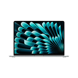 Apple MacBook Air - 16/512 Go - Argent - MXD23FN/A 15\" - M3 - SSD 512 Go - RAM 16 Go - Apple M3 GPU 10 coeurs - QWERTY - macOS Sonoma