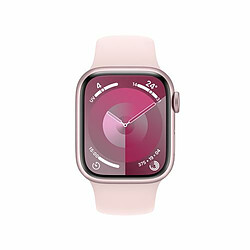 Apple Watch Series 9 GPS + Cellular 41 mm avec boîtier en aluminium Rose et bracelet sport Rose clair S/M