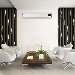 Acheter ElectricSun 1800W et 900W blanc radiateurs électriques infrarouge avec thermostat, montage mural ou au plafond 120x15cm, avec contrôle WiFi Smart Life App