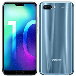 Honor 10 - Gris Smartphone 5,84'' FHD+ - 4G+ - 64Go - Android 8.1 - Ecran FullView 18:9 - Double Caméra IA - Lecteur d'empreintes digitales - Reconnaissance Faciale