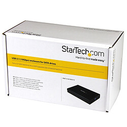 Avis StarTech.com Boîtier USB 3.1 (10 Gb/s) pour disque dur SATA III 6 Gb/s de 3,5''