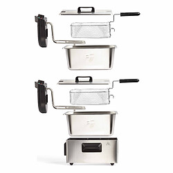 Avis Livoo Friteuse double 2x3l 3300W inox