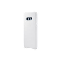 Samsung Coque Cuir Galaxy S10e - Blanc