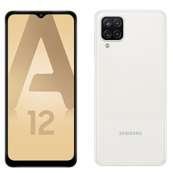 Samsung Galaxy A12 - 64 Go - Blanc - Reconditionné