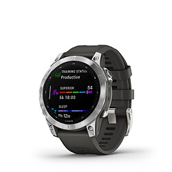 Garmin Montre connectée mixte fenix 7 010-02540-01 - Bracelet Silicone Noir pas cher