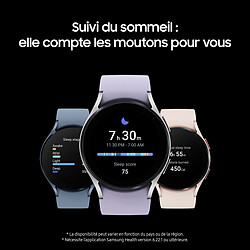 Avis Samsung Montre Connectée  Mixte Galaxy Watch5 - Bracelet Silicone Argenté